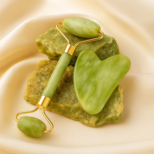 Rouleau de Jade Naturel – Éclat & Sérénité by Jadelyss 💚